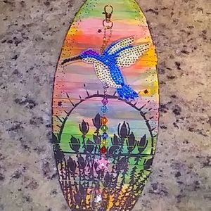 Diamond art Hummingbird suncatcher- Hand crafted